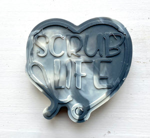 Large “Scrub Life” Soap Heart for Wedding or Nurses.