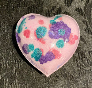 Large Heart Bath Bomb for Wedding Favours, Valentines, Love.
