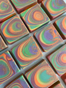 Vibrant Rainbow Artisan Soap