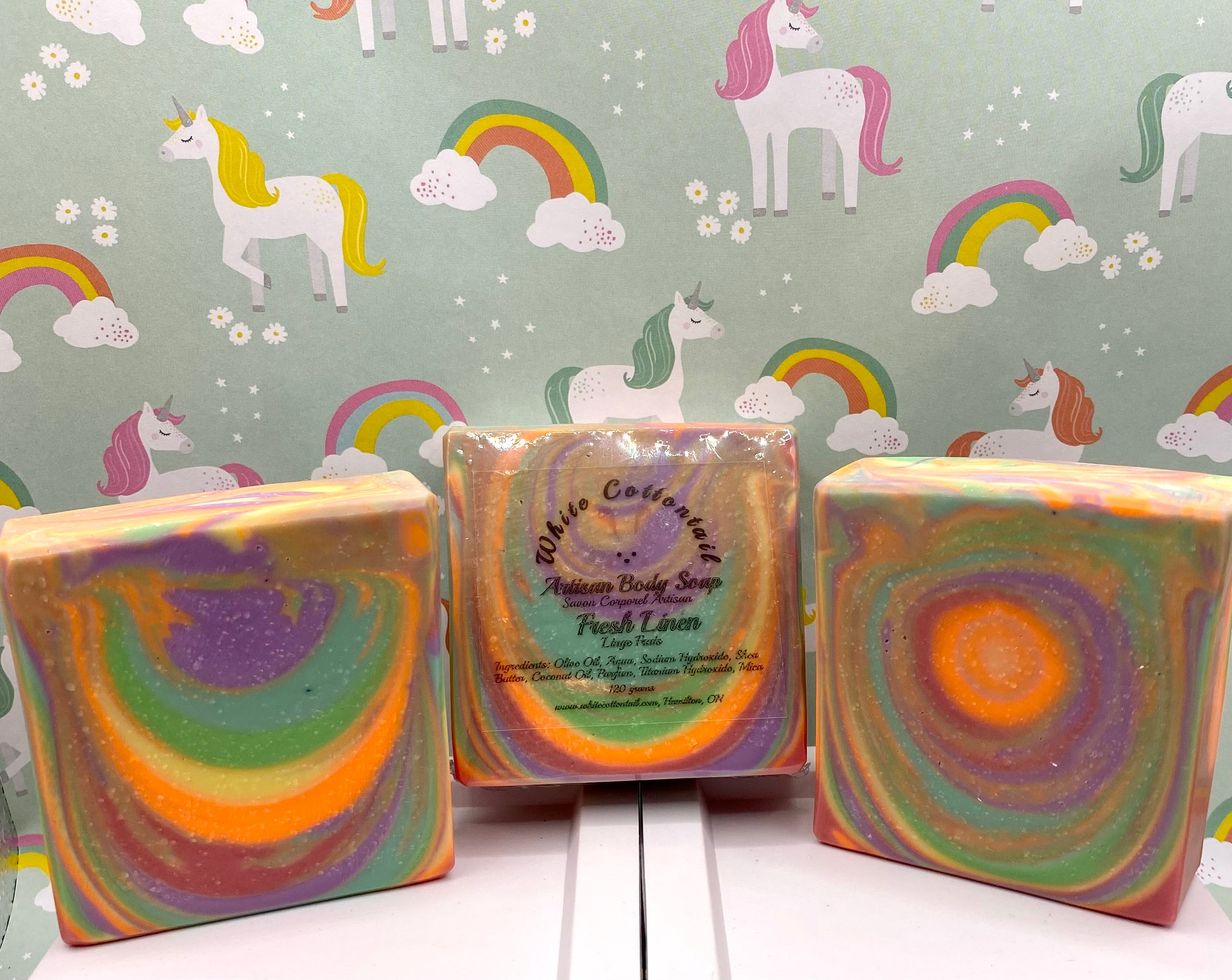 Vibrant Rainbow Artisan Soap