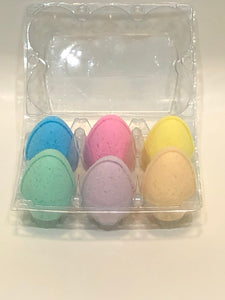 Bath Bomb Easter Eggs, carton of 6.